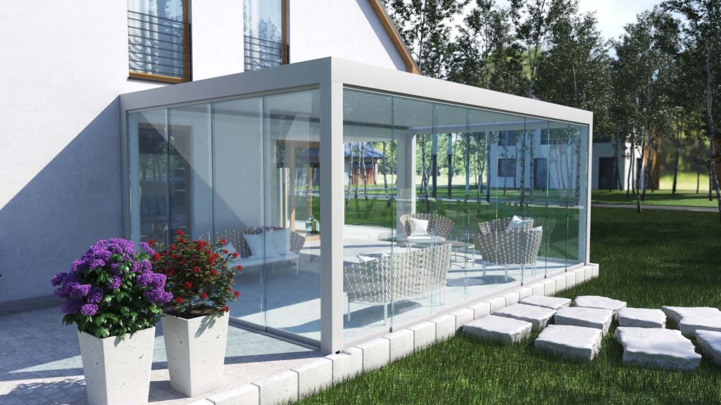 Pergola_Wizualizacja_3D Oszklenie Pergola_Wizualizacja_3D Oszklenie