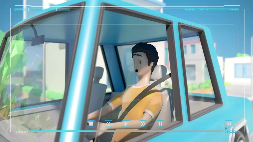 Animacja 3D Bezpiecze艅stwo Ruchu Drogowego 01_03 Animacja 3D Bezpiecze艅stwo Ruchu Drogowego