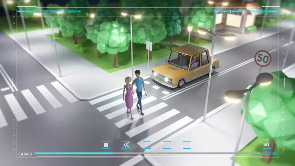Animacja 3D Bezpieczeństwo Ruchu Drogowego 02_03 Animacja 3D Bezpieczeństwo Ruchu Drogowego