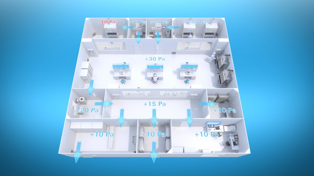 Halton Animacja 3D Clean Room 03 Animacja 3D Clean Room
