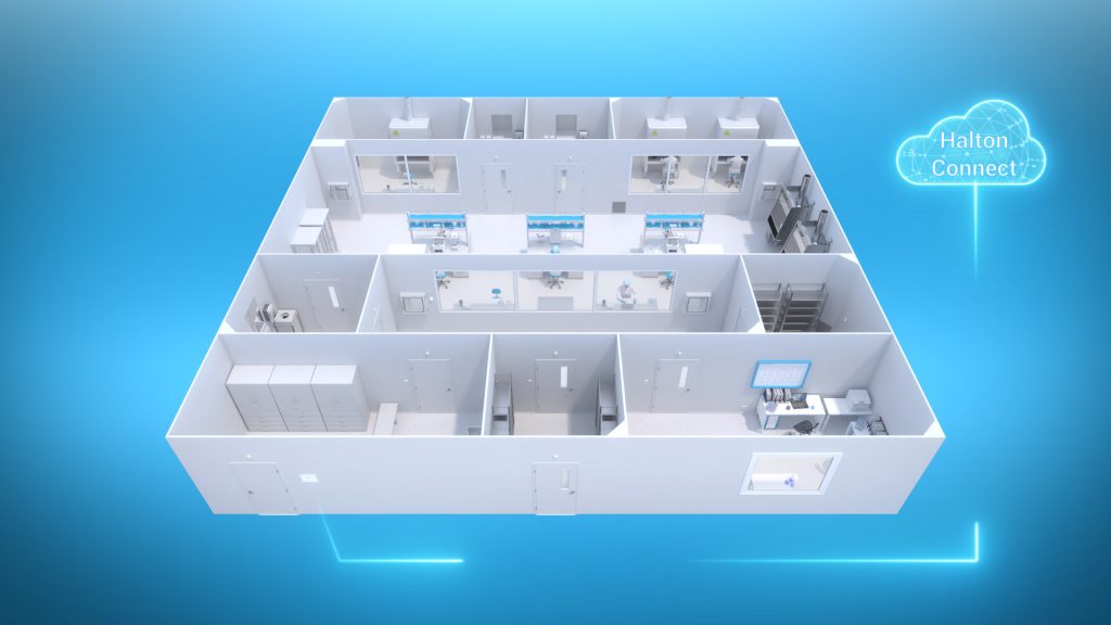 Halton Animacja 3D Clean Room 07 Animacja 3D Clean Room