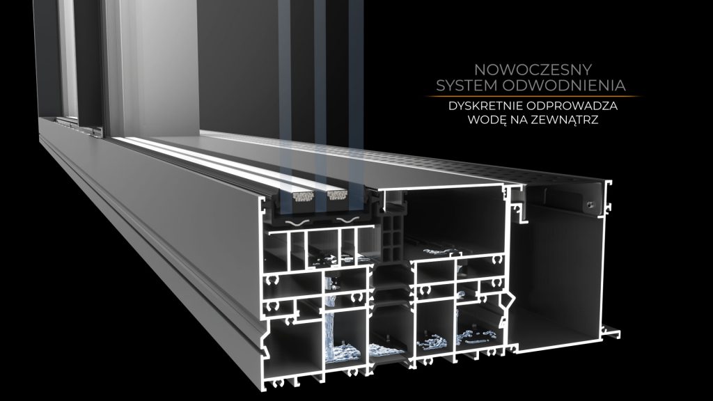 Animacja 3D Drzwi SkyLine 010 Animacja 3D systemu Drzwi SkyLine