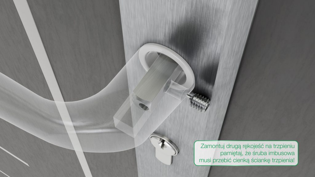 Animacja 3D Instrukcja montażu Klamka 008 Animacja 3D Instrukcja montażu Klamka