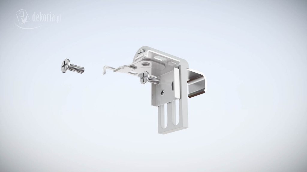 Animacja 3D montażu Rolety Rzymskie 07 Animacja 3D montażu Rolety Rzymskie