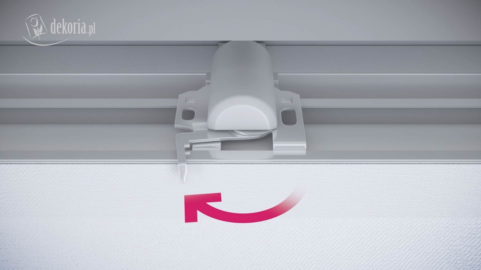 Animacja 3D montażu Rolety Rzymskie