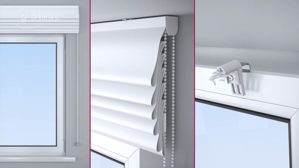 Animacja 3D montażu Rolety Rzymskie Animacja 3D montażu Rolety Rzymskie