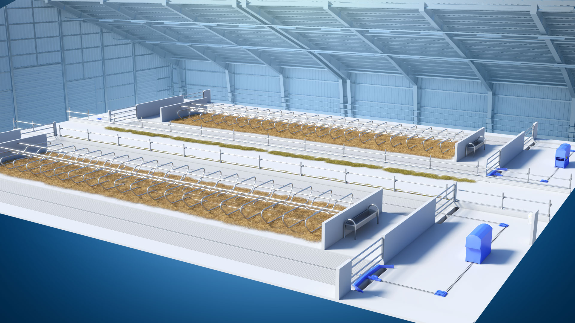 DeLaval Comfort Control Animacja Techniczna 3D