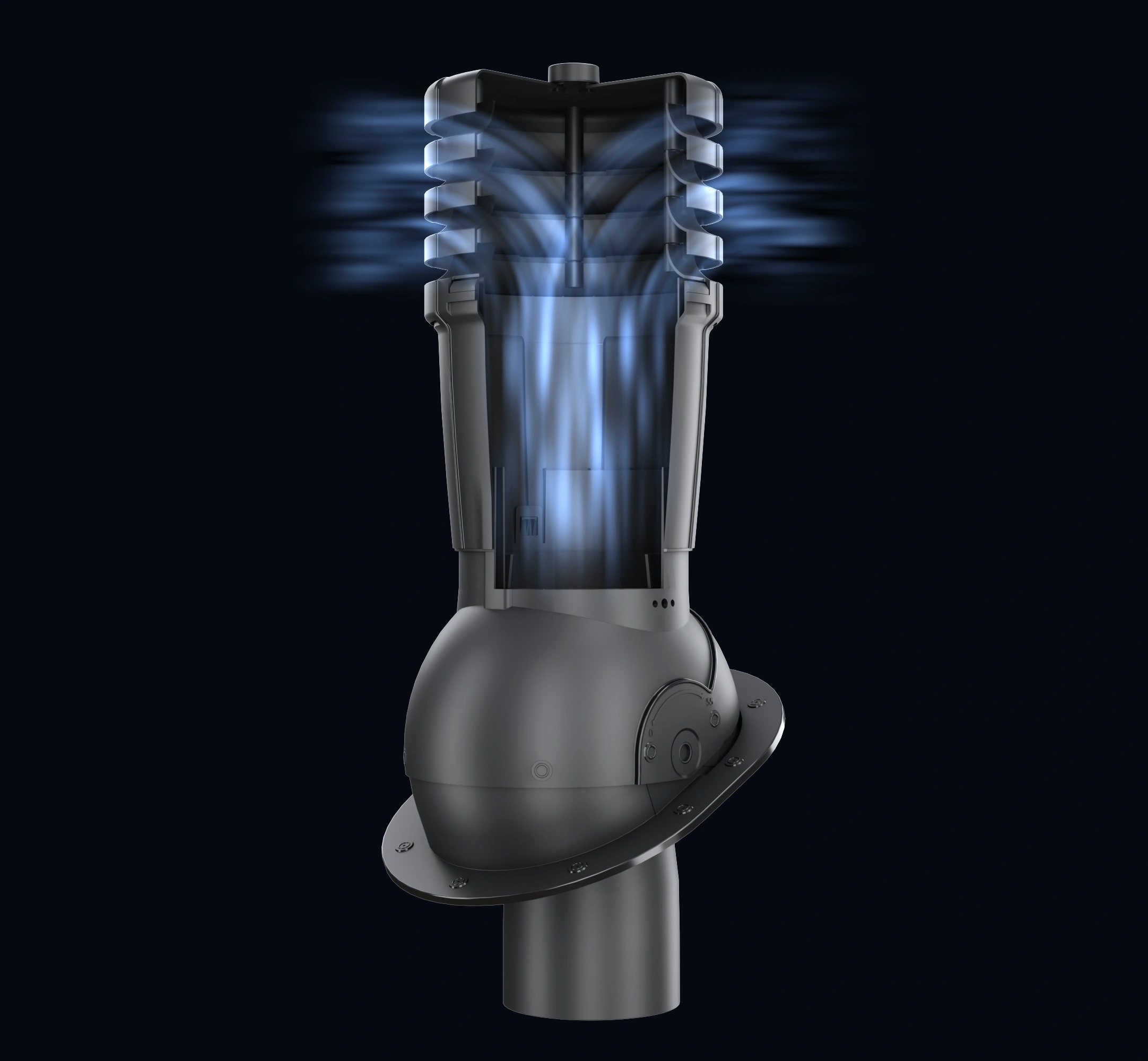 Kominek 3D render flow