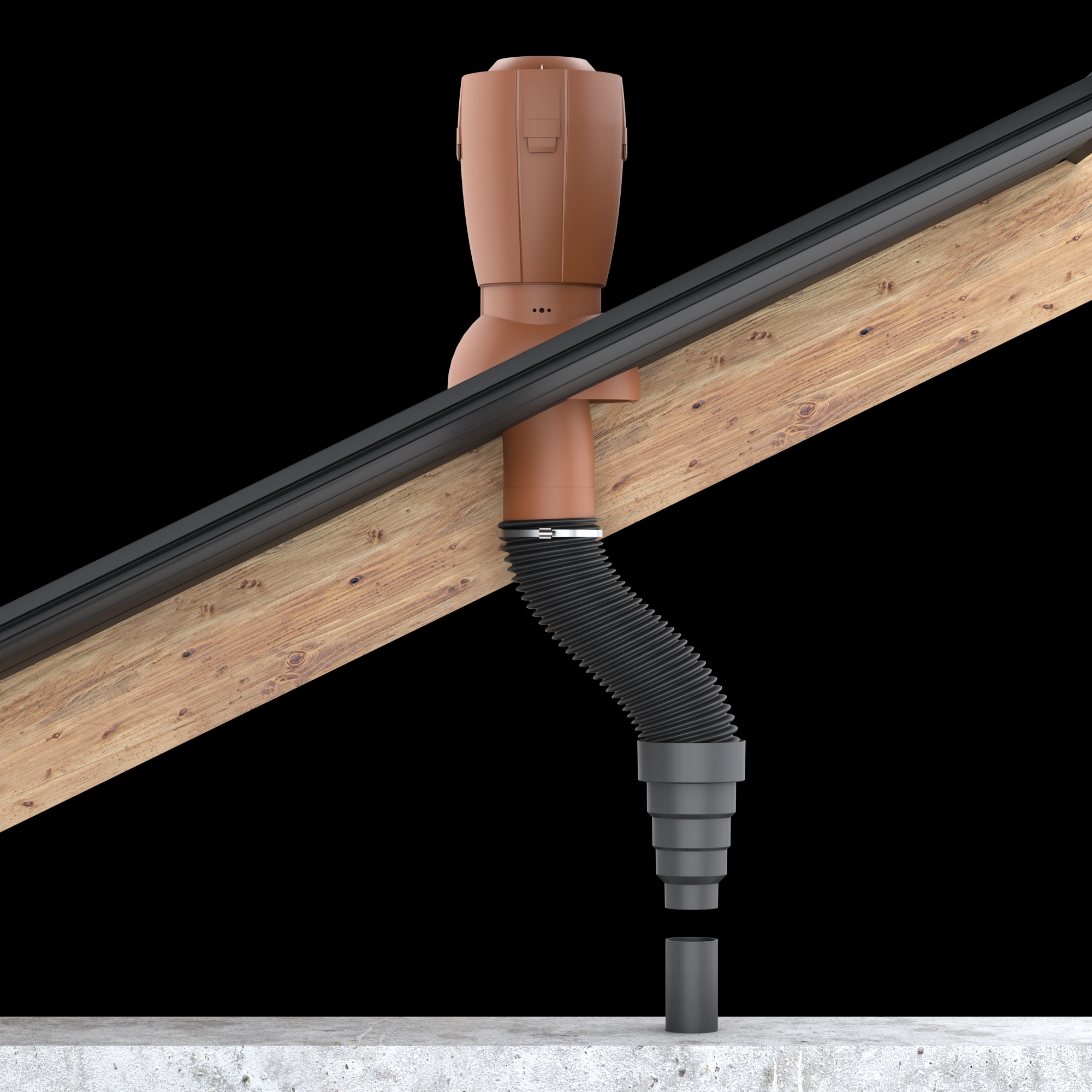 Rendery produktu 3D do instrukcji kominka