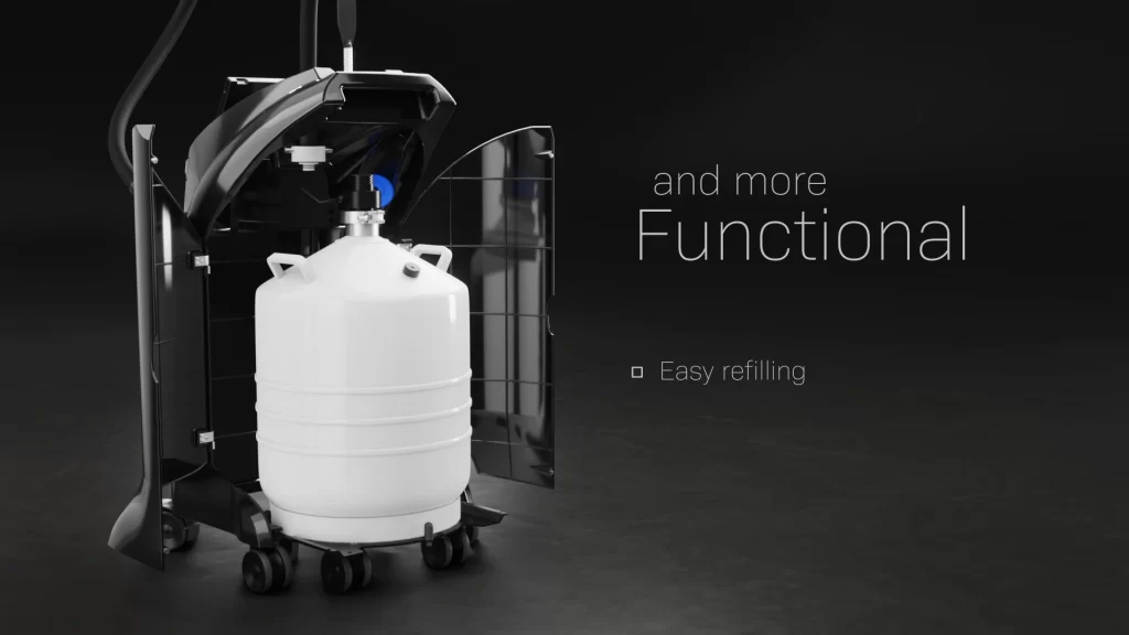 Metrum Vital Animacja 3D 008 Prezentacja medycznego urz膮dzenia CRYO-T Vital