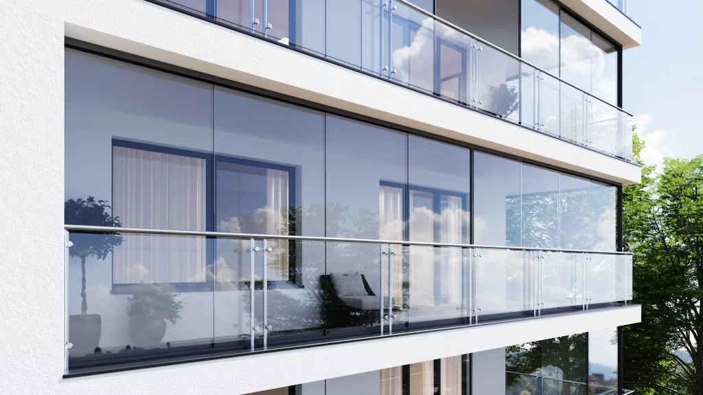 Tarasola zabudowa szklana wnetrze 03 Panele szklane Tarasolawizualizacja 3D