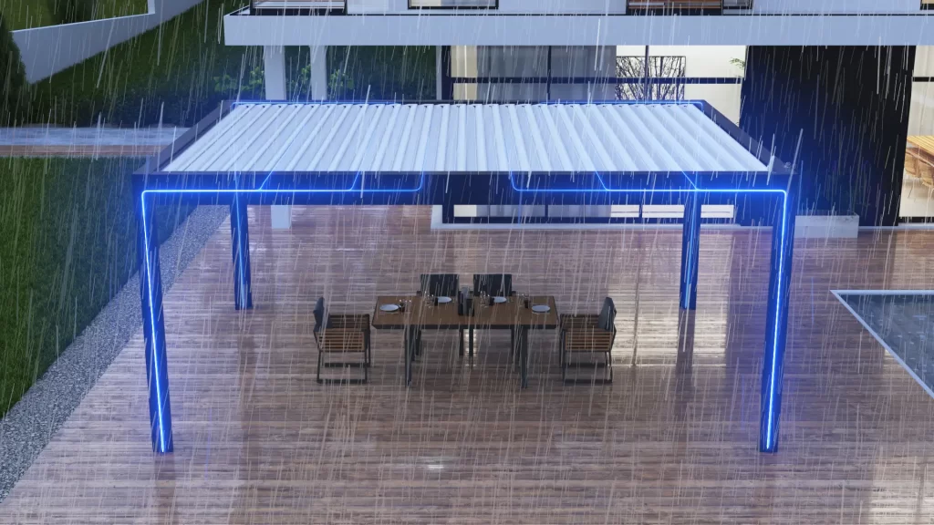 Pergola TechnicPro Render Produktowy 3D 008 Odwodnienie 3D