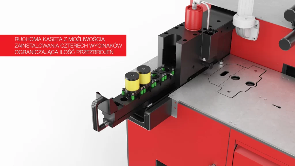 Urzadzenie do obrobki szyn pradowych 01 dojazd Kadr z animacji 3D urządzenia ERKO BPS1200