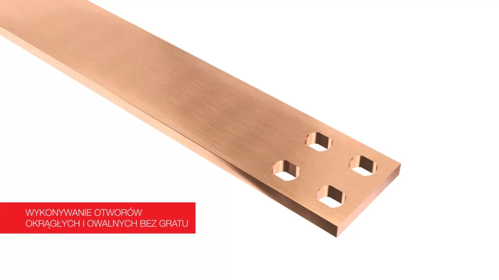 Urzadzenie do obrobki szyn pradowych - szyna 02 Szyna prądowa 3D