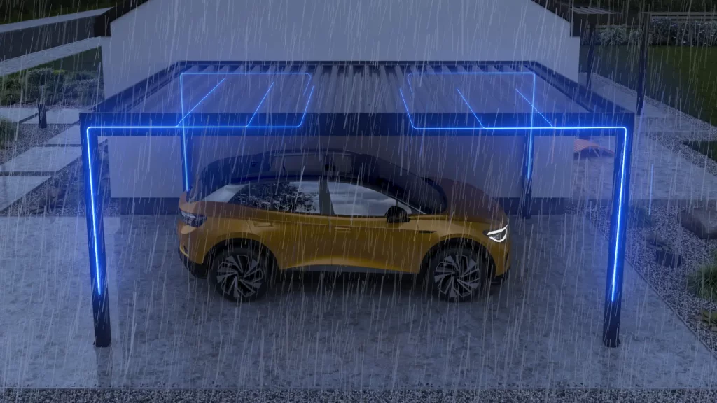 3vo Studio Animacje 3D - Carport Render Produktowy 006 3vo Studio Animacje 3D - Carport Odprowadzenie wody