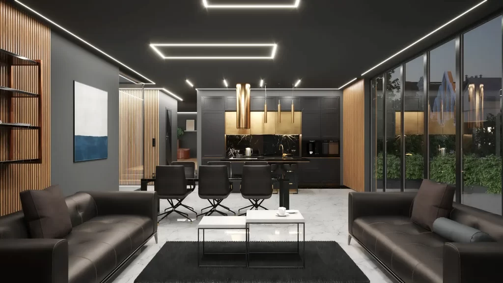 3vo Animacja produktowa 3D Profil LED Topmet 001 Animacja 3D profili LED do płyt kartonowo-gipsowych