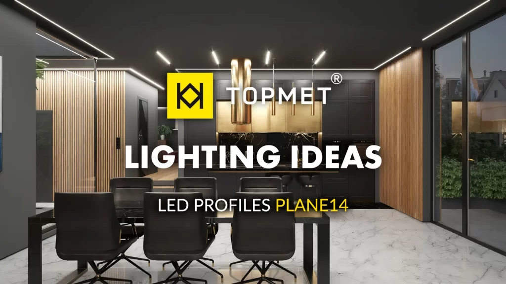 3vo Animacja produktowa 3D Profil LED Topmet 002 Profile LED do płyt kartonowo-gipsowych