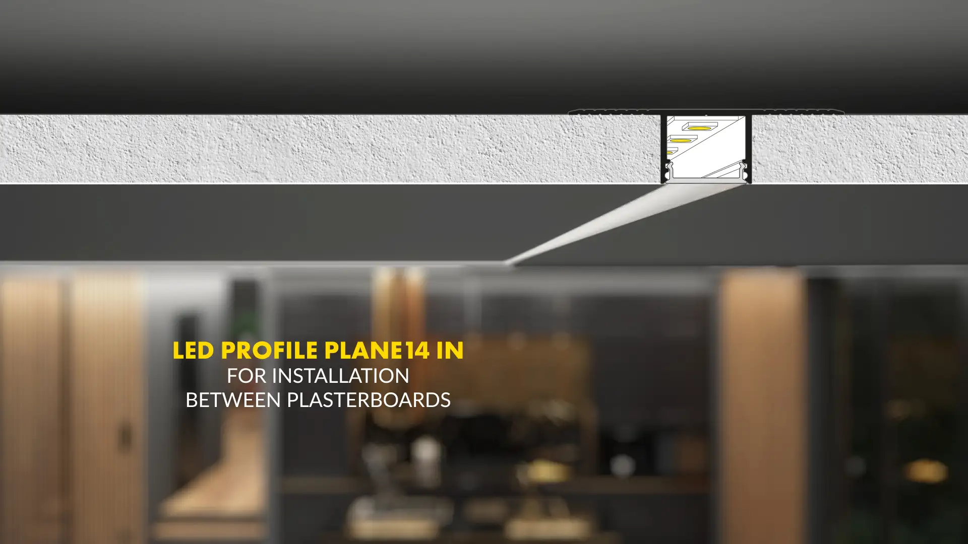 Profile LED do płyt kartonowo-gipsowych