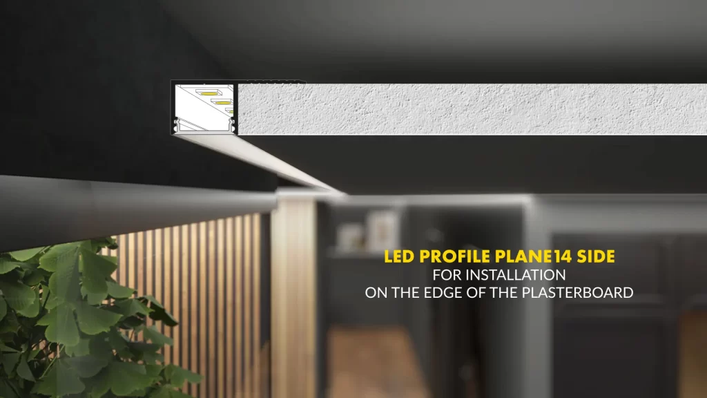 3vo Animacja produktowa 3D Profil LED Topmet 004 Profile LED do płyt kartonowo-gipsowych