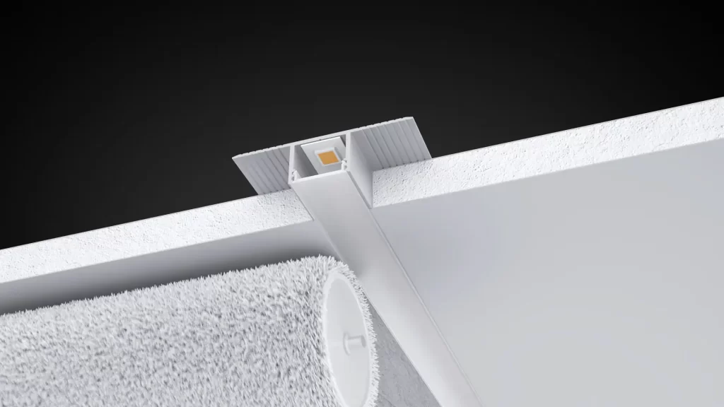 3vo Animacja produktowa 3D Profil LED Topmet 009 Animacja 3D profili LED do płyt kartonowo-gipsowych