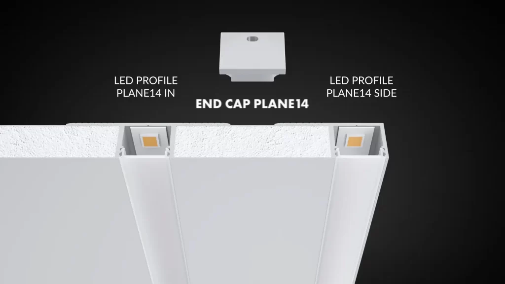 3vo Animacja produktowa 3D Profil LED Topmet 010 Animacja 3D profili LED do płyt kartonowo-gipsowych