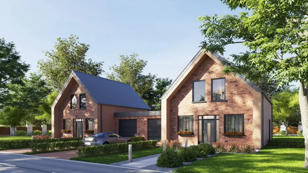 blizniak1 v6 03c kopia Domy dwurodzinne - Wizualizacja 3D