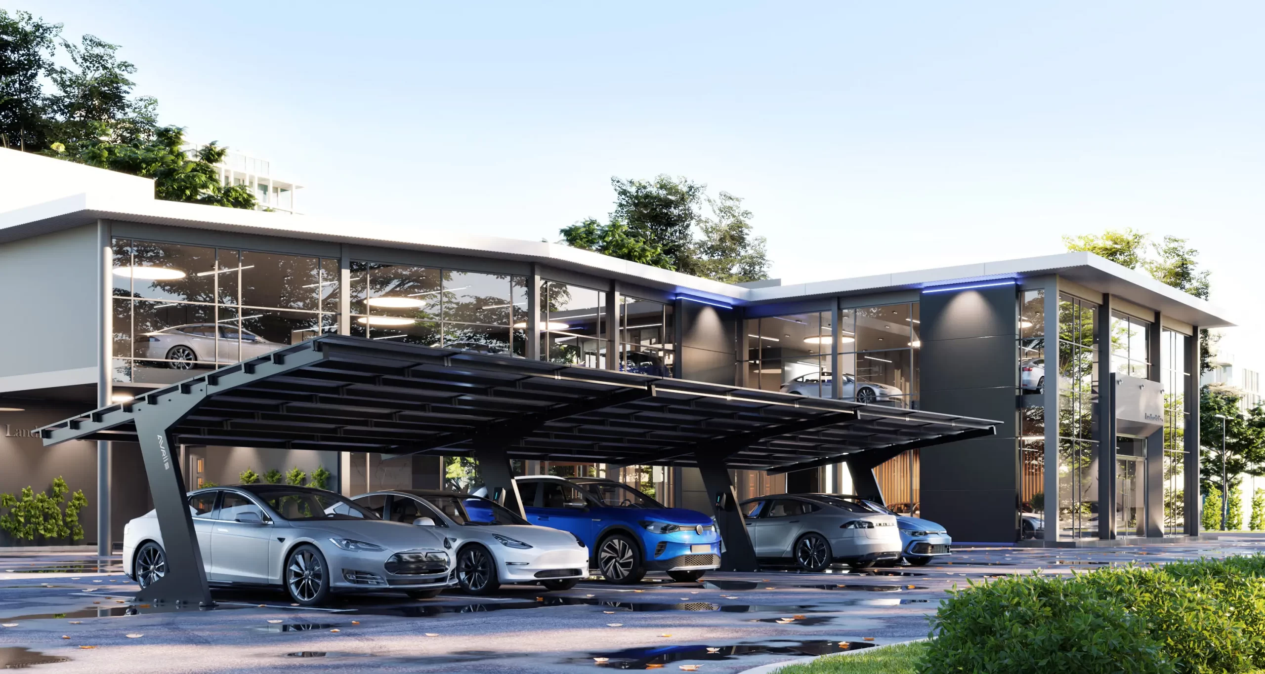 Carport - Wizualizacja 3D