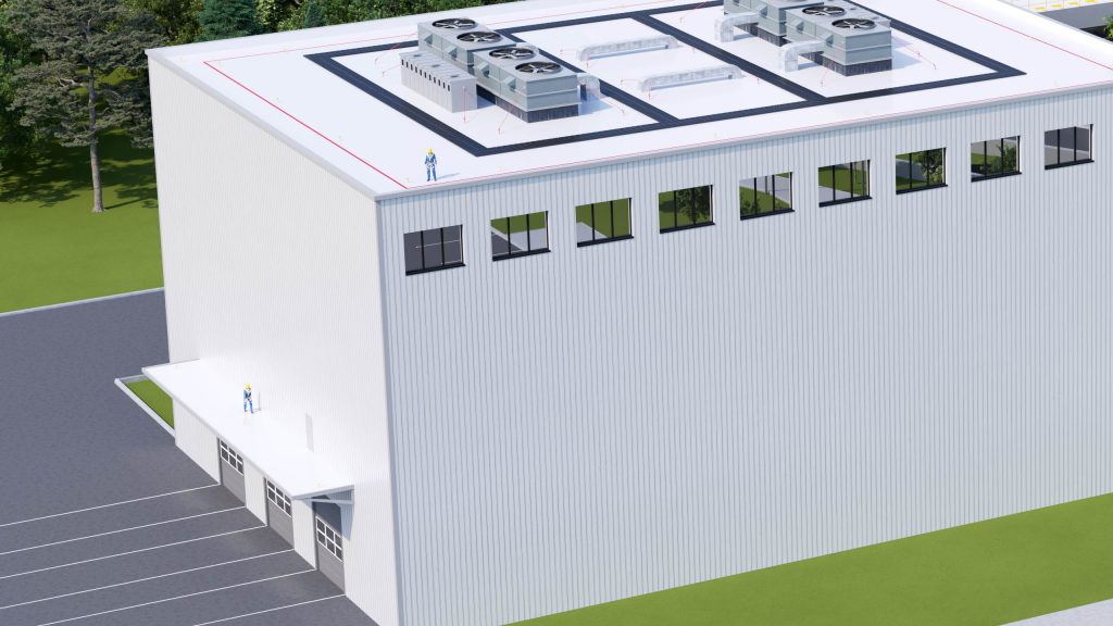 SafetyBuildings_caly_zblizenie_1 Wizualizacja 3D budynku - zblizenie