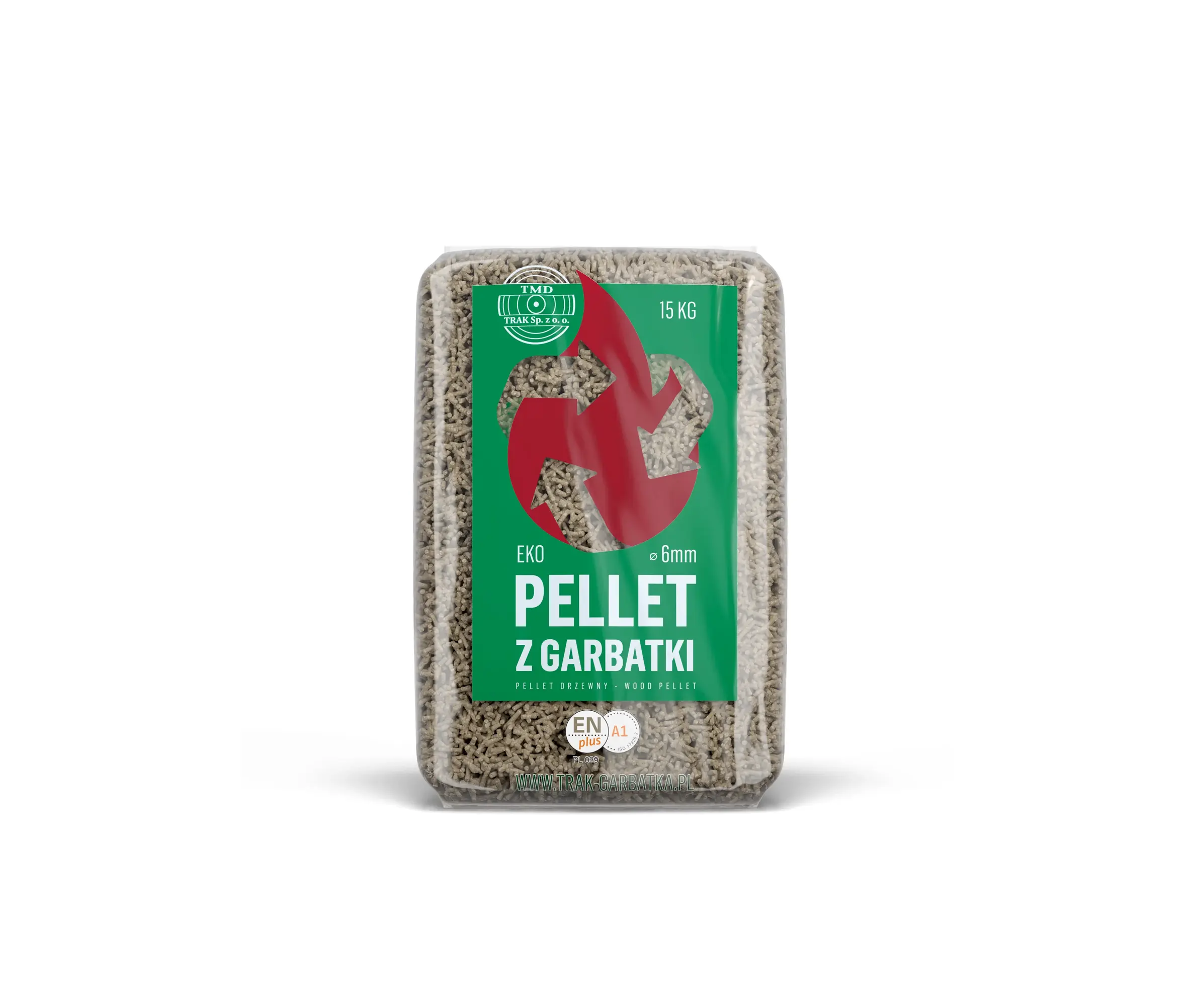 Eko pellet - render produktowy 3D