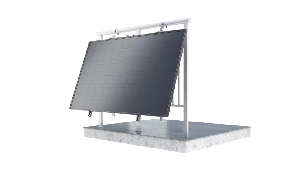 Animacja 3D Techniczna priBalcony_system na balkon Instrukcja montażu 3D systemu solarnego na balkon