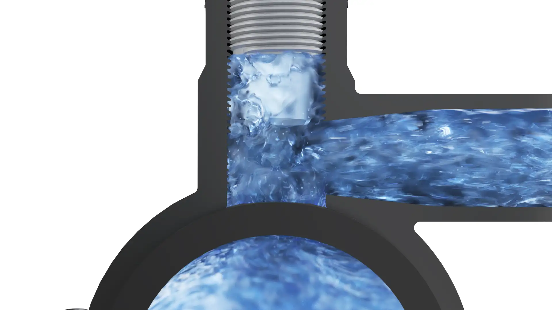 Animacja 3D przepływ wody