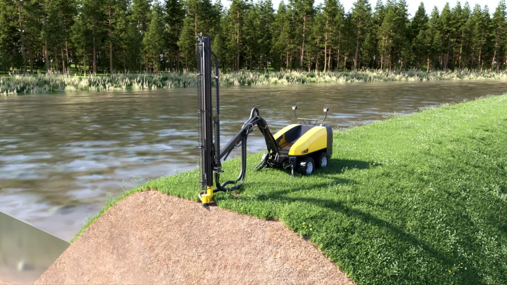 Animacja techniczna 3D Wizualizacja 3D Wal Przeciwpowodziowy Cover Technologies 3vo Studio 001 Animacja techniczna 3D - uszczelnianie wału