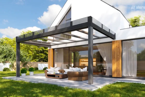 Animacja 3D ogród zimowy / pergola