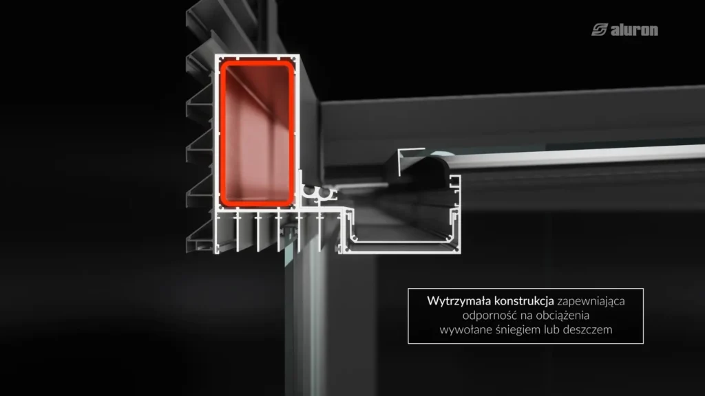 Animacje 3D Wizualizacja pergoli 3vo Studio 006 Przekrój pergola 3D - ogród zimowy