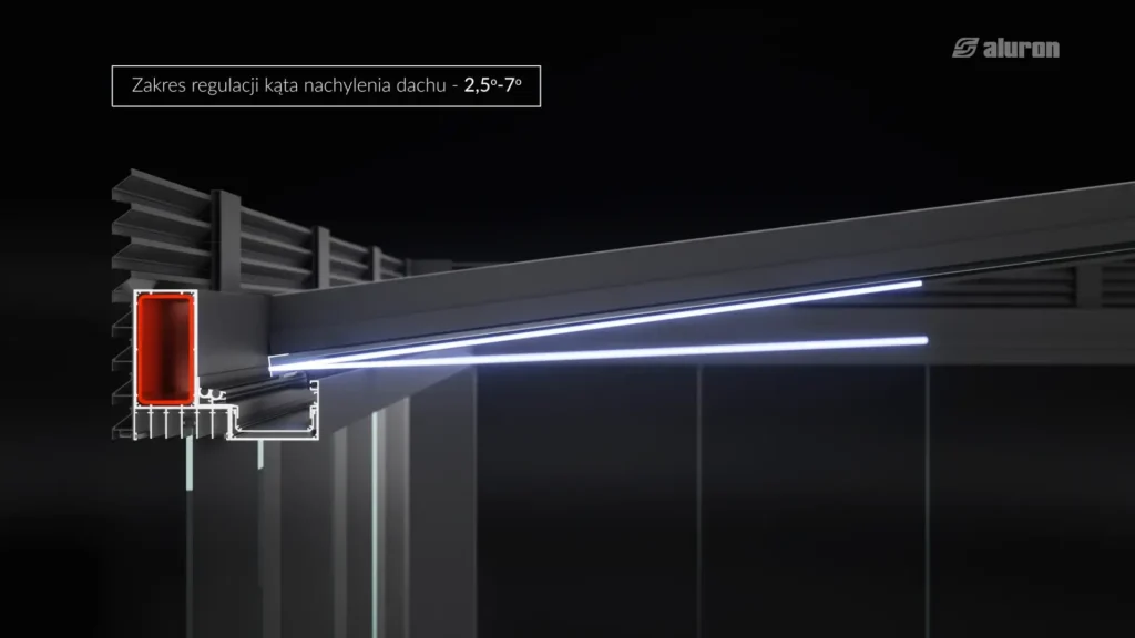 Animacje 3D Wizualizacja pergoli 3vo Studio 007 Przekrój pergoli - ujęcie wnętrza 3D