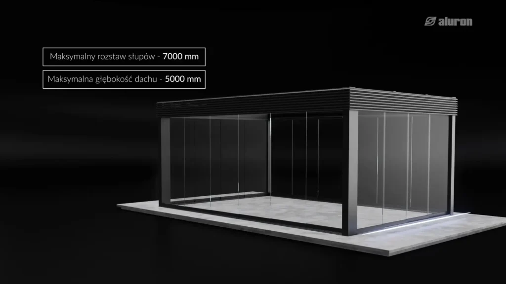 Animacje 3D Wizualizacja pergoli 3vo Studio 008 Ogród zimowy - ujęcie studyjne 3D