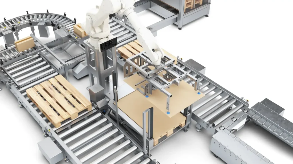 01_Linia_Paletyzacji_Still 6 Linia paletyzacji 3D Argospaw - działanie