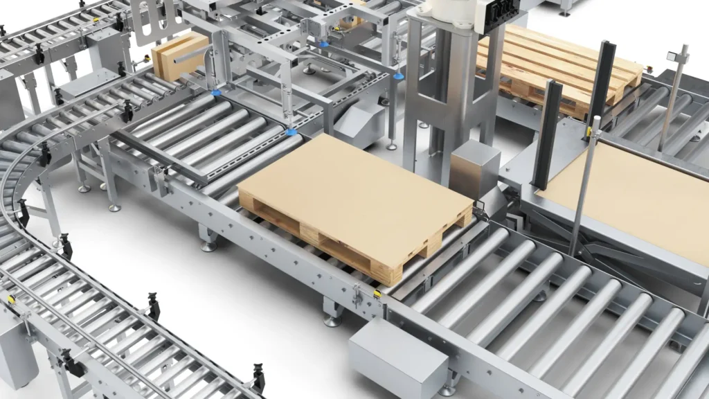 01_Linia_Paletyzacji_Still_5 Linia paletyzacji 3D Argospaw - pusta paleta