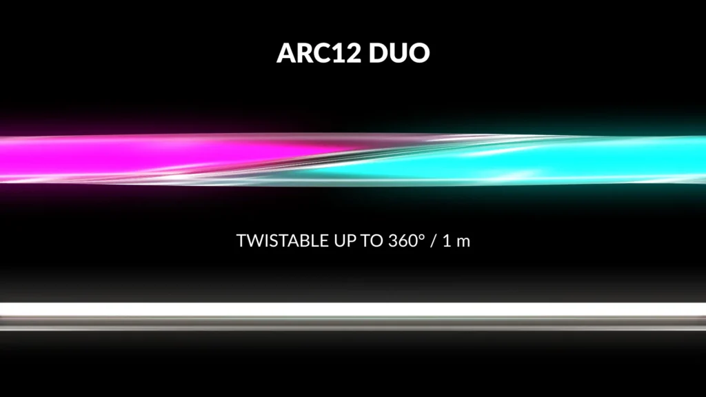animacja-3d-lampy-3vo-006 ARC12 DUO – animacja 3D profilu LED - ujęcie studyjne